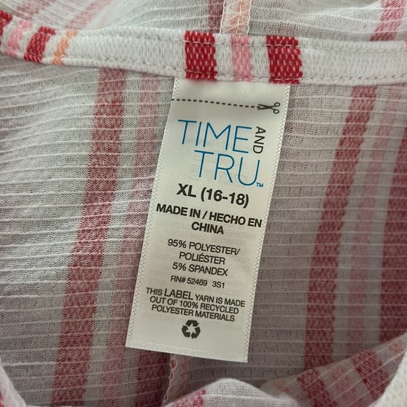 Time & Tru Gauzy Hooded Swim Coverup - XL - Picture 4 of 4